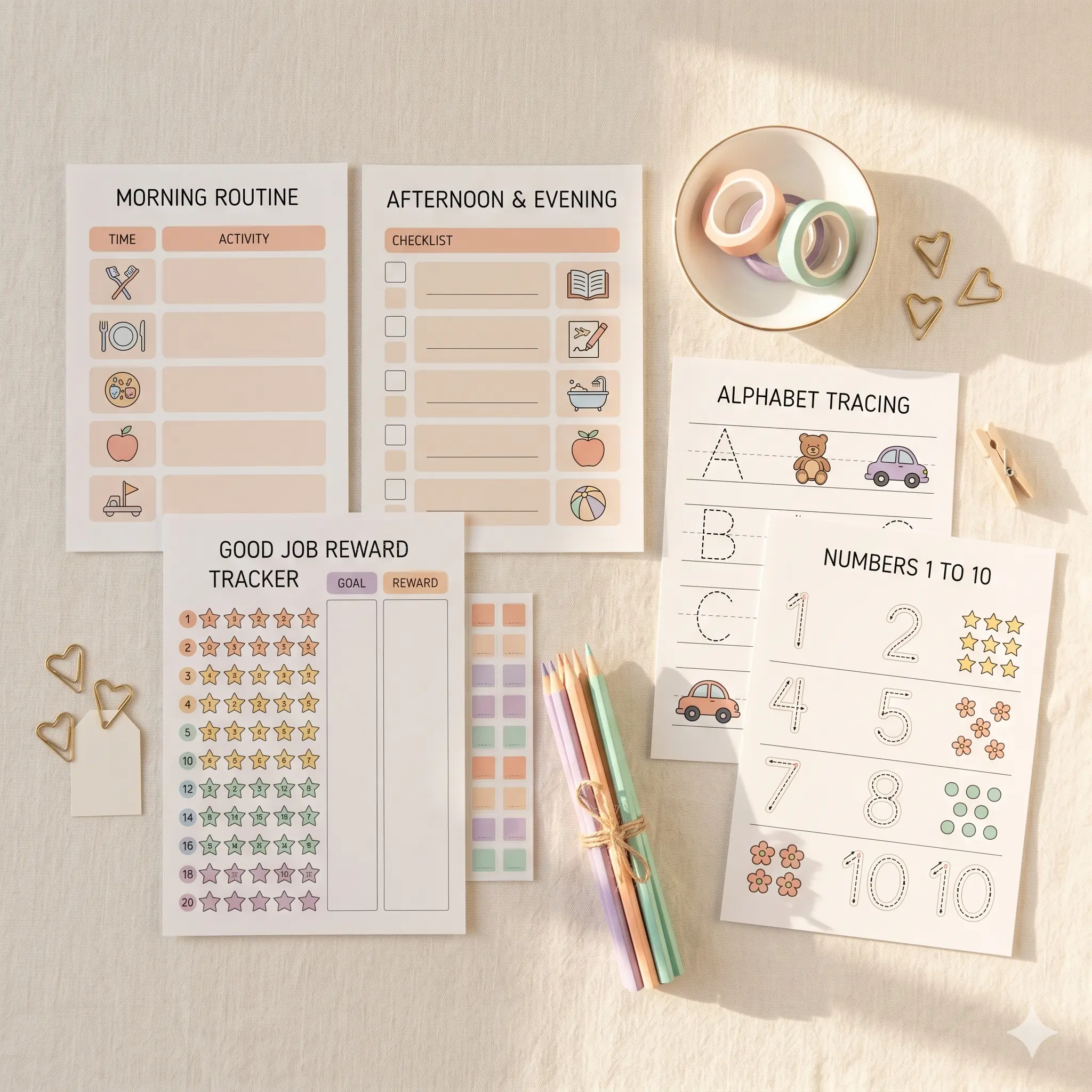 Worksheet collage preview