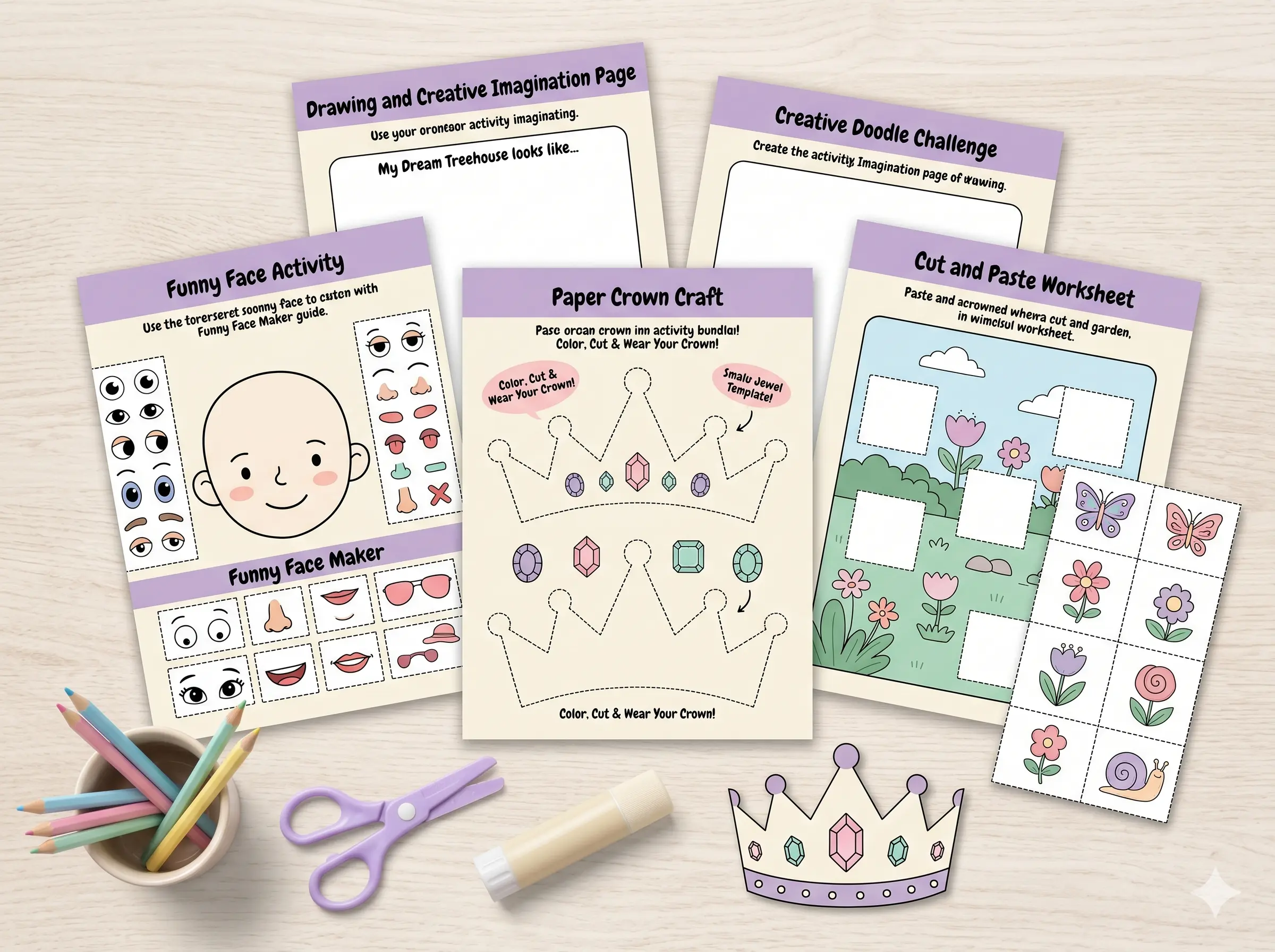 Creative DIY and Fun Activities worksheet preview